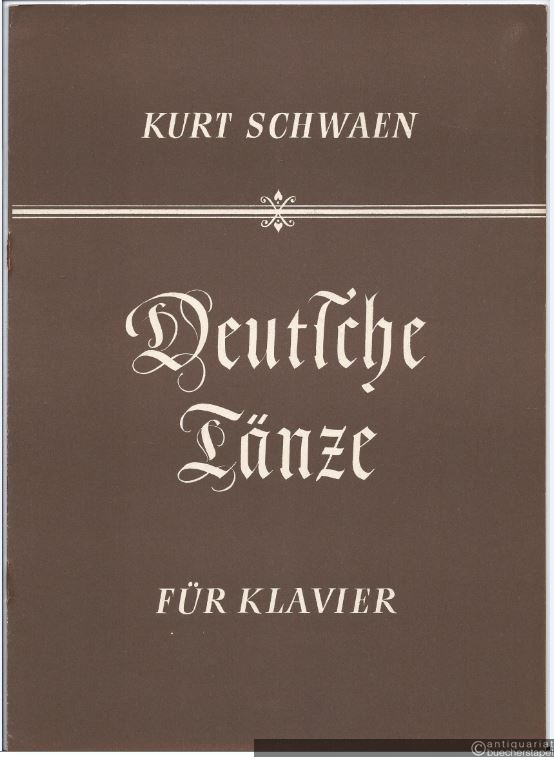  - Deutsche Tänze für Klavier.