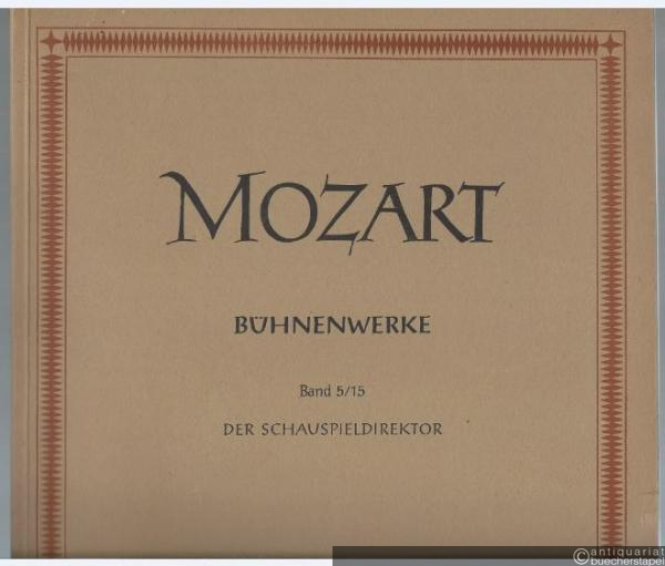  - Der Schauspieldirektor KV 486 (= Neue Ausgabe sämtlicher Werke. Serie II: Bühnenwerke. Werkgruppe 5: Opern und Singspiele, Band 15). DVfM 4512.