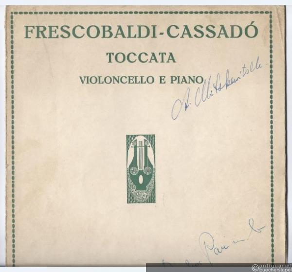  - Toccata (= Collection de six morceaux classiques arranges pour Violoncelle et Piano, 2) (= Universal-Edition, No. 8282).