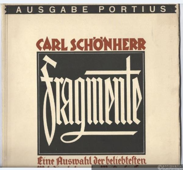  - Fragmente. Eine Auswahl der beliebtesten Melodien bekannter Meister für Harmonium solo, leicht bis mittelschwer (= Ausgabe Portius).