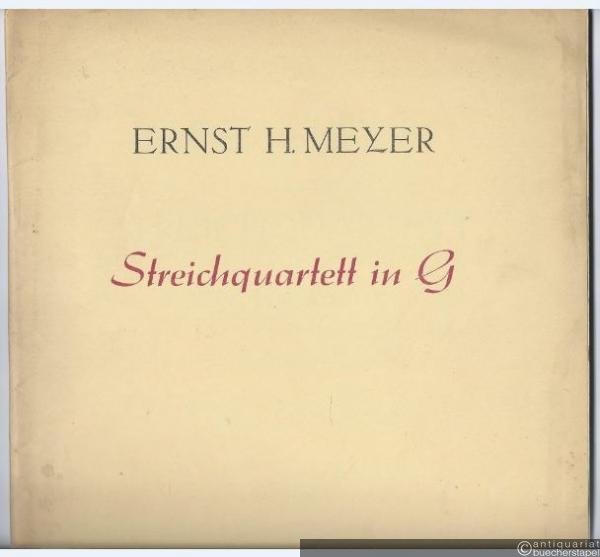  - Streichquartett in G (1956) (= Collection Litolff, Nr. 5230). Stimmen.