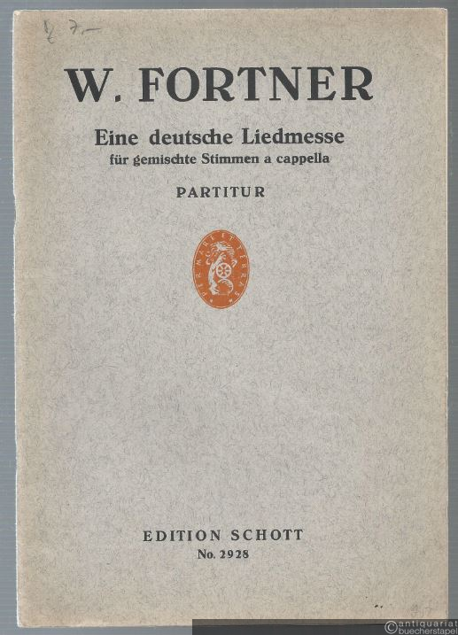  - Eine deutsche Liedmesse für gemischte Stimmen a cappella (= Edition Schott, Nr. 2928). Partitur.