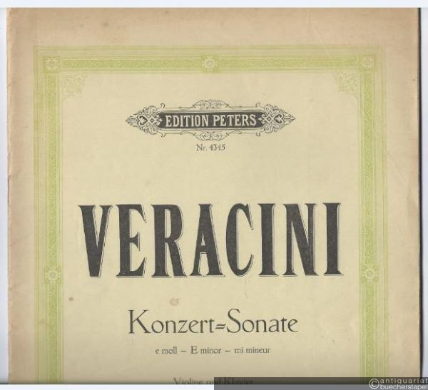  - Konzert-Sonate für Violine und Klavier e-Moll / mi mineur / e minor (= Edition Peters, Nr. 4345).