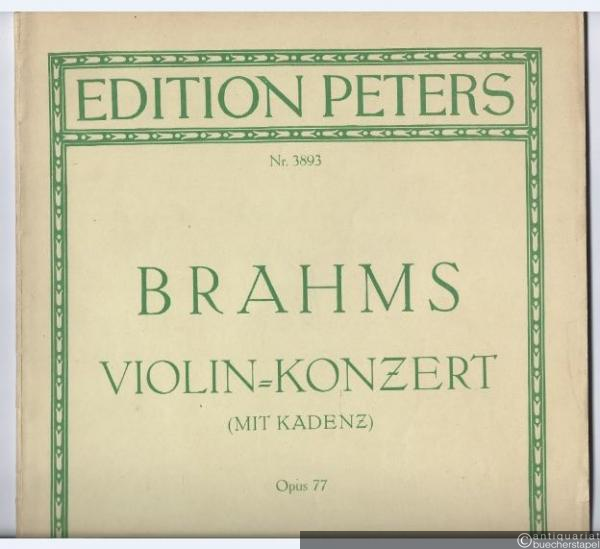  - Violin-Konzert (mit Kadenz), Op. 77 (= Edition Peters, Nr. 3893).