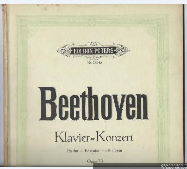  - Konzert für Klavier und Orchester Es-Dur Op. 73 (= Edition Peters, Nr. 2894e).
