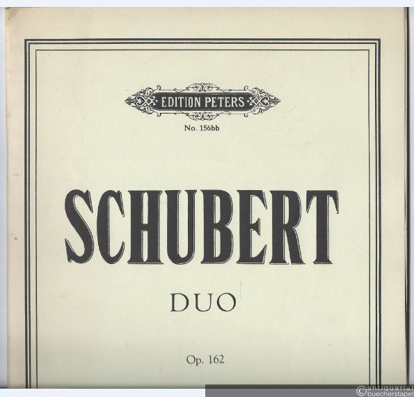 - Duos für Pianoforte und Violine, Op. 162 (= Edition Peters, Nr. 156b). Klavier und Violine.