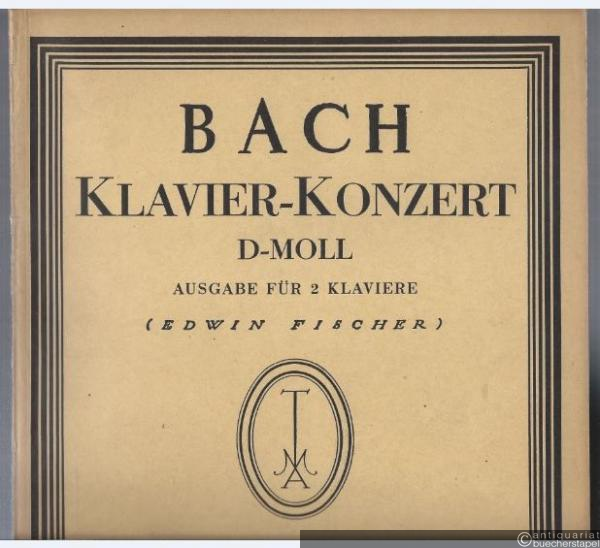  - Klavier-Konzert d-Moll (= Tonmeister-Ausgabe, Nr. 12). Ausgabe für zwei Klaviere.