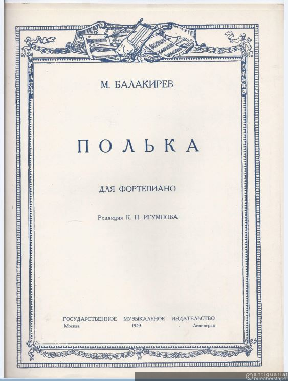  - Pol'ka dlja fortepiano [Polka für Klavier].