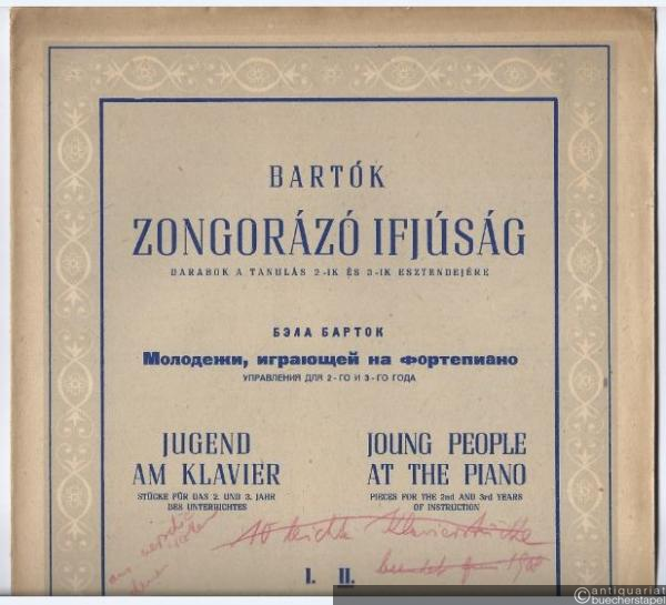  - Zongorazo Ifjusag. Darabok a tanulas 2-ik es 3-ik esztendejere / Jugend am Klavier. Stücke für das 2. und 3. Jahr des Unterrichtes, Heft 2.