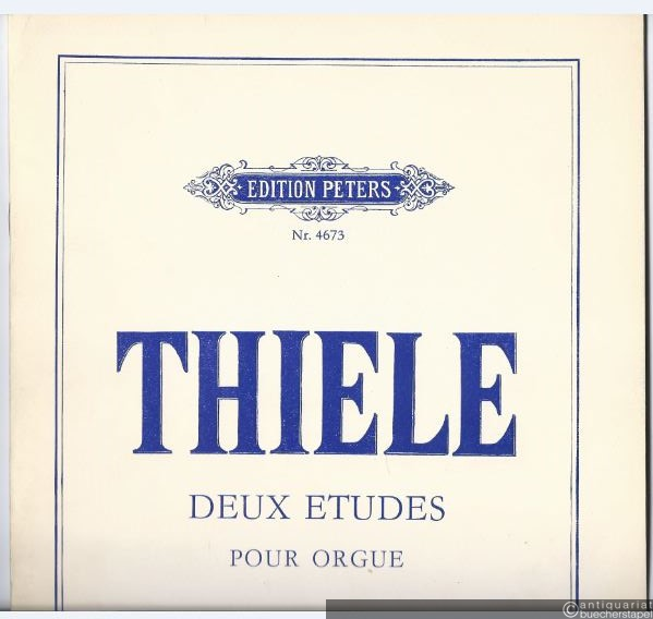  - Deux Etudes pour Orgue (1973) (= Edition Peters, Nr. 4673). Autograph-Edition.