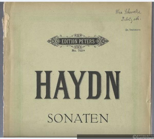  - Sonaten für Klavier zu zwei Händen. No. 1-10 (= Edition Peters, Nr. 713a).
