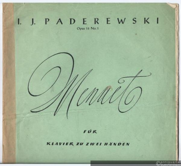  - Menuet für Klavier zu zwei Händen Op. 14 No. 1.