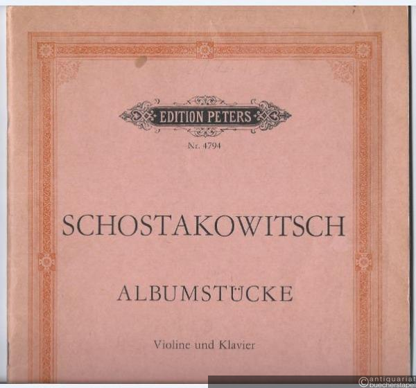  - Albumstücke für Violine und Klavier (= Edition Peters, Nr. 4794).