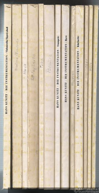  - Die Instrumentation. Ein Lehr- und Handbuch. 13 Teile (vollständig).
