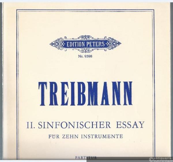  - II. Sinfonischer Essay (1970) für zehn Instrumente (= Edition Peters, Nr. 9398). Partitur.