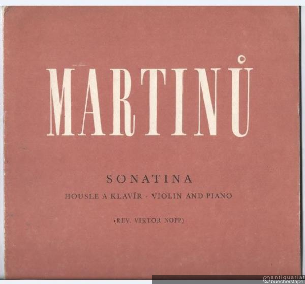  - Sonatina pro housle a klavir / for violin and piano.