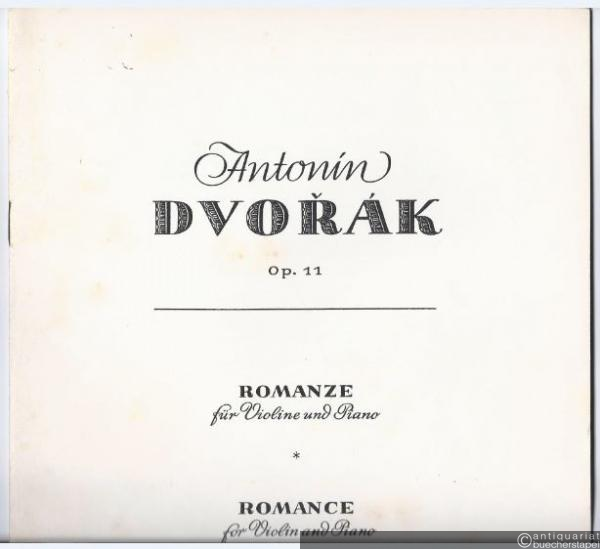  - Romanze für Violine und Piano, op. 11 / Romance for Violin and Piano (= Edition Simrock, Nr. 1633).