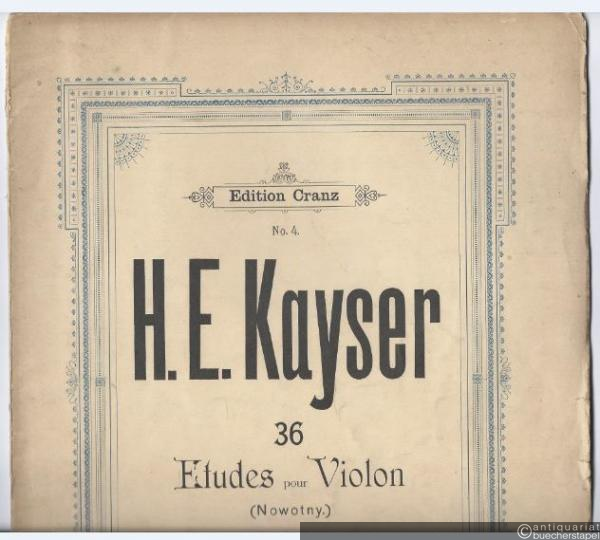  - 36 Etudes elementaires et progressives pour le Violon. Op. 20 Cahier 2 (= Edition Cranz, No. 4).