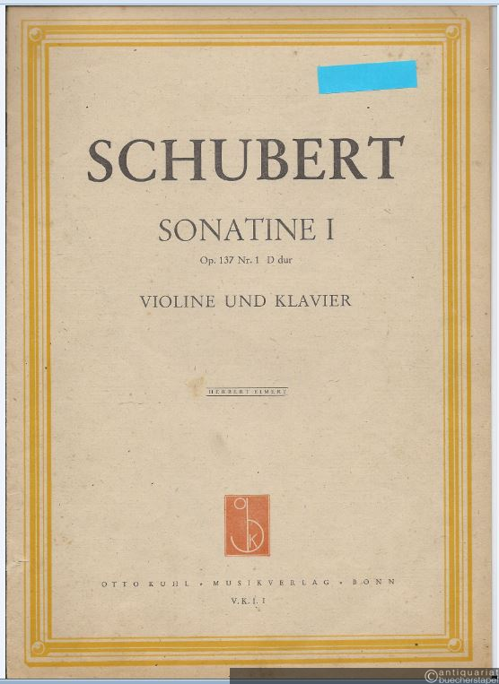  - Sonatine 1 Op. 137 Nr. 1 D-Dur.