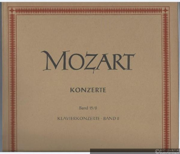 - Konzerte (= Neue Ausgabe sämtlicher Werke. Serie V: Konzerte. Werkgruppe 15: Konzerte für ein oder mehrere Klaviere und Orchester mit Kadenzen, Band 8). DVfM 4524.