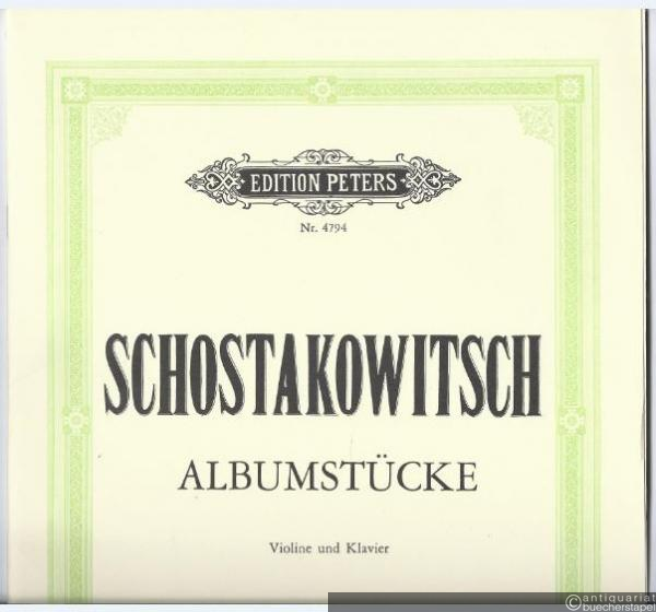  - Albumstücke für Violine und Klavier (= Edition Peters, Nr. 4794).