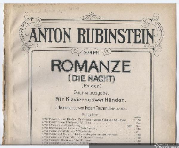  - Romanze (Die Nacht), Es-Dur Op. 44 No. 1. Originalausgabe.