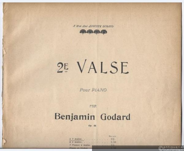  - 2e Valse pour piano, op. 56.