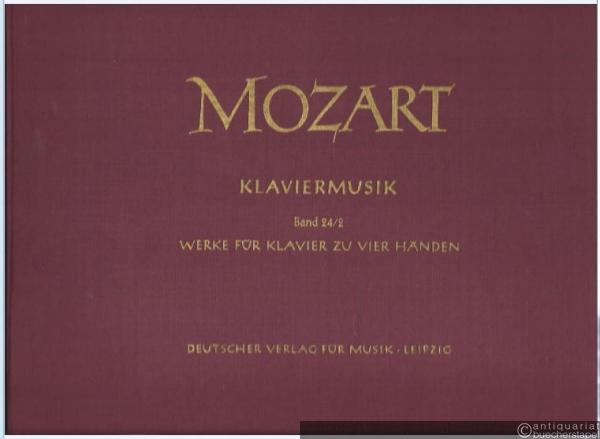  - Werke für Klavier zu 4 Händen (= Neue Ausgabe sämtlicher Werke. Serie IX: Klaviermusik. Werkgruppe 24: Werke für 2 Klaviere und für Klavier zu 4 Händen, Abteilung 2). DVfM 4503.