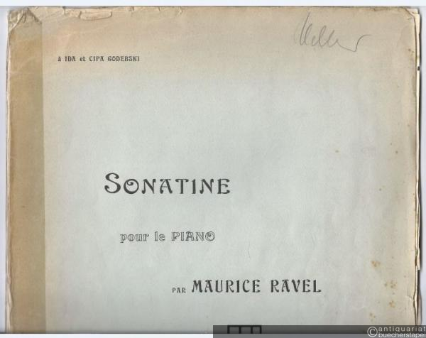  - Sonatine pour le piano.