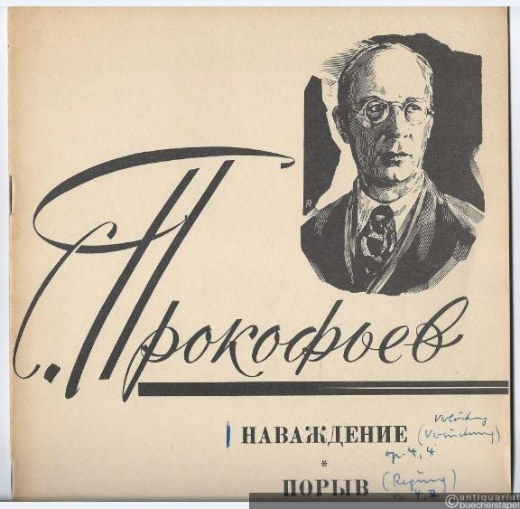  - Navazhdenie / Poryv dlja fortepiano. Sotsch. 4 No. 4 i 4 No. 2 [Teuflische Einflüsterung / Aufschwung. Op. 4, Nr. 4 u. 2 ].