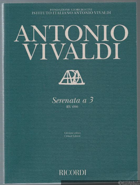  - Serenata a 3. RV 690. Partitur.