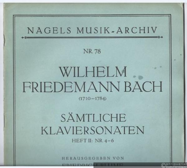  - Sämtliche Klaviersonaten, Heft 2: Nr. 4-6 (= Nagels Musik-Archiv, Nr. 78).