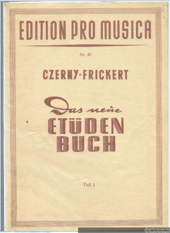  - Das neue Etüdenbuch. Teil 1 (= Edition pro musica, Nr. 40).