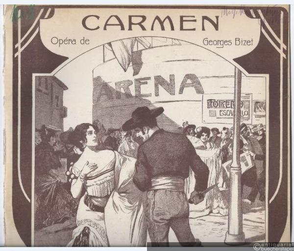  - Carmen. Opera de Georges Bizet. Transcription pour Piano par Edouard Dorn, Op. 39 No. 45.