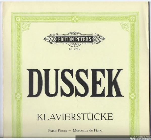  - Klavierstücke / Piano Pieces / Morceaux de Piano, Heft 2. Stücke (= Edition Peters, Nr. 274b).