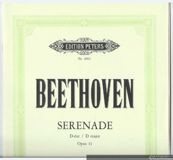  - Serenade für Klavier und Flöte (oder Violine) D-Dur, Op. 41 (= Edition Peters, Nr. 4663).