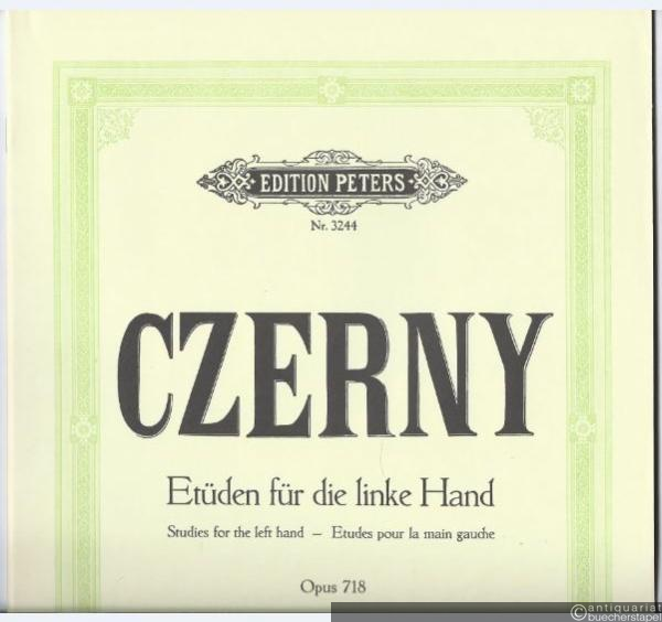 - 24 Etüden für die linke Hand, Op. 718 (= Edition Peters, Nr. 3244).