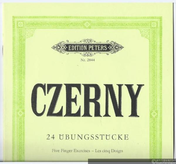  - 24 Übungsstücke bei stillstehender rechter Hand, Op. 777 (= Edition Peters, Nr. 2844).