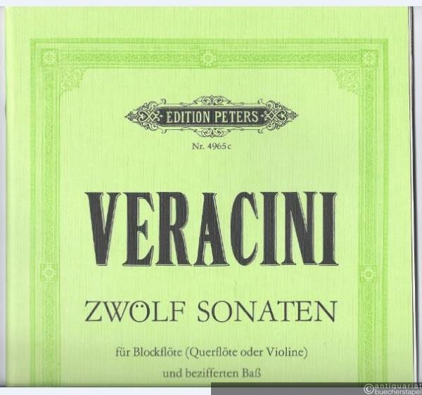  - Zwölf Sonaten für Blockflöte (auch Querflöte oder Violine) und bezifferten Bass (Klavier oder Cembalo, Violoncello ad libitum), Band III: Sonaten 7-9 (= Edition Peters, Nr. 4965c).