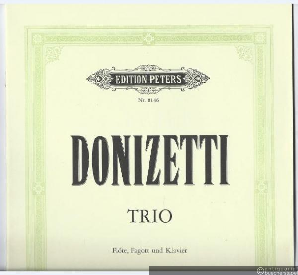  - Trio für Flöte, Fagott und Klavier (= Edition Peters, Nr. 8146).