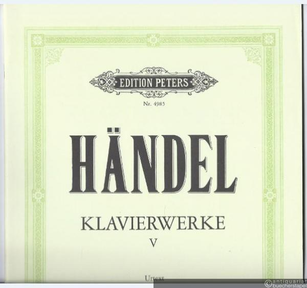  - Klavierwerke, Band V. Klavierbuch aus der Jugendzeit (= Edition Peters, Nr. 4985). Urtext.