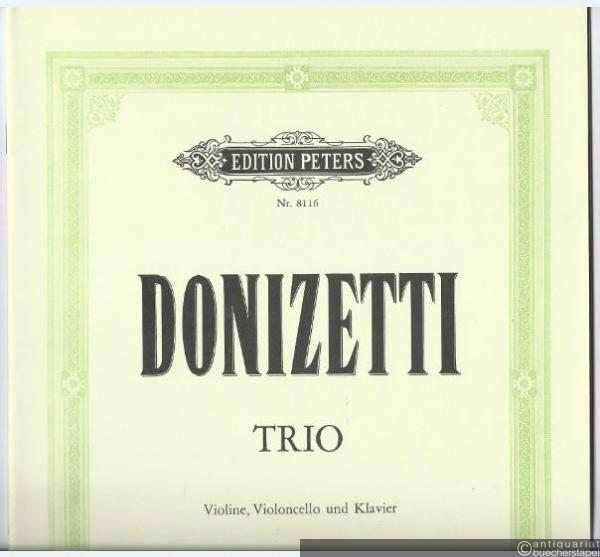  - Trio für Violine, Violoncello und Klavier (= Edition Peters, Nr. 8116).