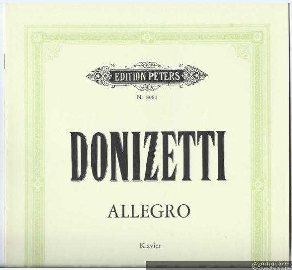  - Allegro f-Moll für Klavier (= Edition Peters, Nr. 8081).