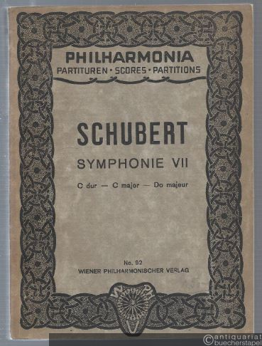  - Symphonie VII  C-Dur (= Philharmonia Taschenpartituren, No. 92).