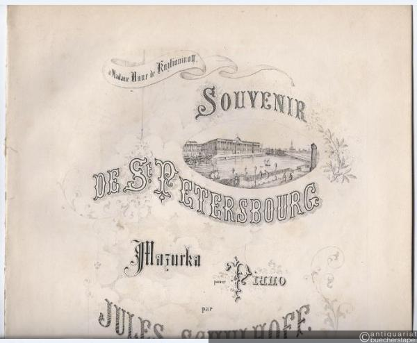  - Souvenir de St. Petersbourg. Mazurka pour Piano, Op. 50.