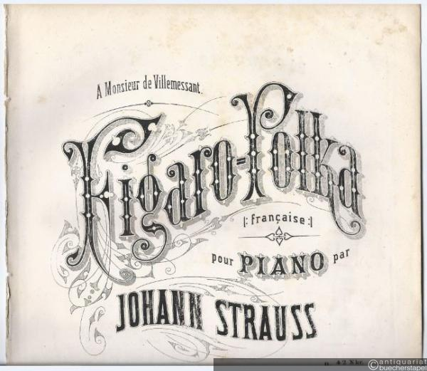  - Figaro-Polka |: francaise :| pour Piano par Johann Strauss, Op. 320.