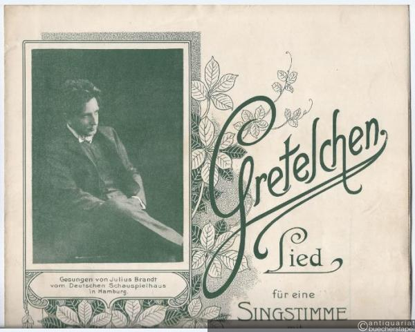  - Gretelchen. Lied für eine Singstimme mit Klavierbegleitung.