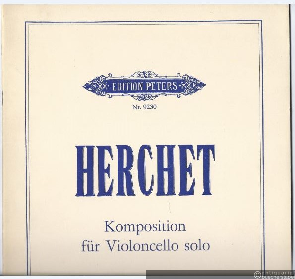  - Komposition für Violoncello solo (= Edition Peters, Nr. 9230).