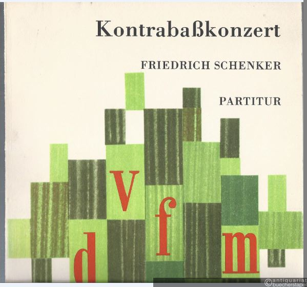  - Kontrabasskonzert (1972) (= DVfM 1428). Partitur.