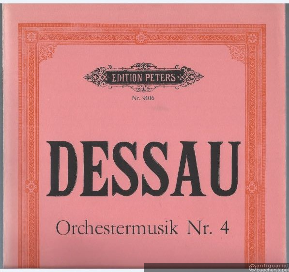  - Orchestermusik Nr. 4 für großes Orchester (1973) (= Edition Peters, Nr. 9106). Partitur.